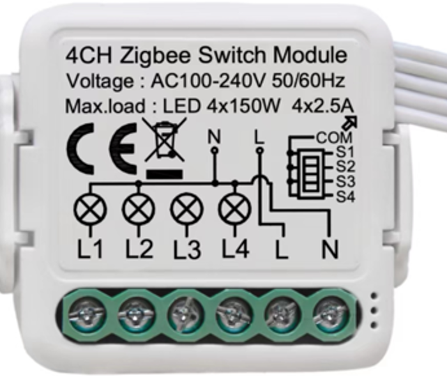 4G ZIGBEE RELAY WITH NEUTRAL LINE